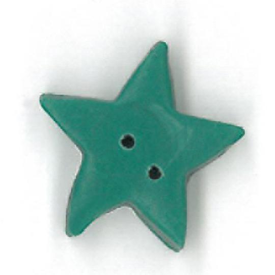 Just Another Button Company Evergreen Star 3312 handmade clay buttons