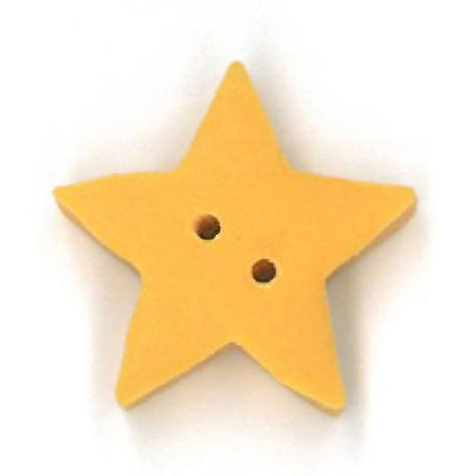 Just Another Button Company Golden Star 3314 handmade clay buttons
