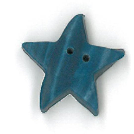 Just Another Button Company Denim Star 3326 clay button