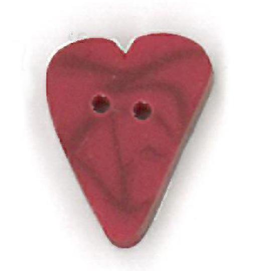 Just Another Button Company Red Velvet Heart 3340 buttons