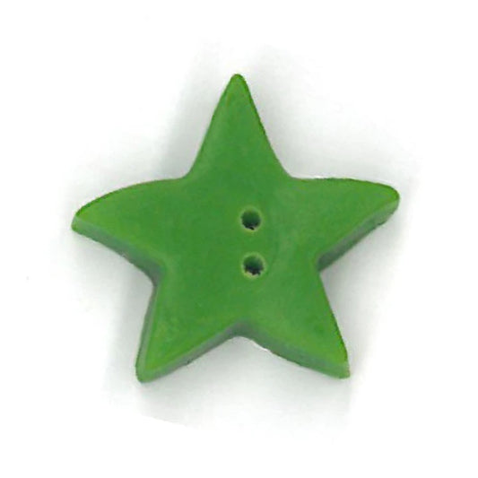 Just Another Button Compnay Apple Green Star 3369 Buttons
