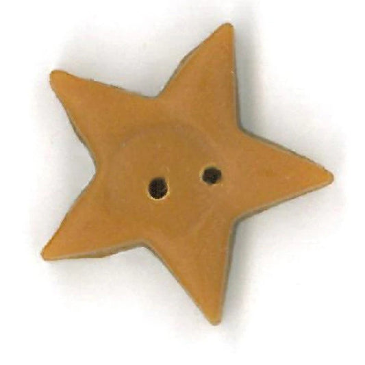 Just Another Button Company Tarnished Gold Star 3402 Buttons