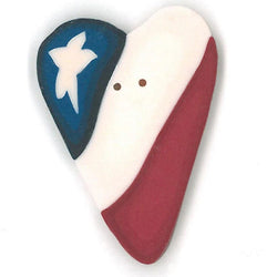 Just Another Button Company Heart Flag 3426 Buttons