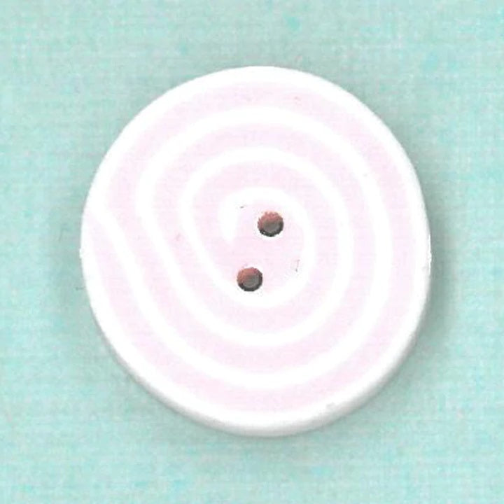 Just Another Button Company Pink & White Swirl 3428 Buttons