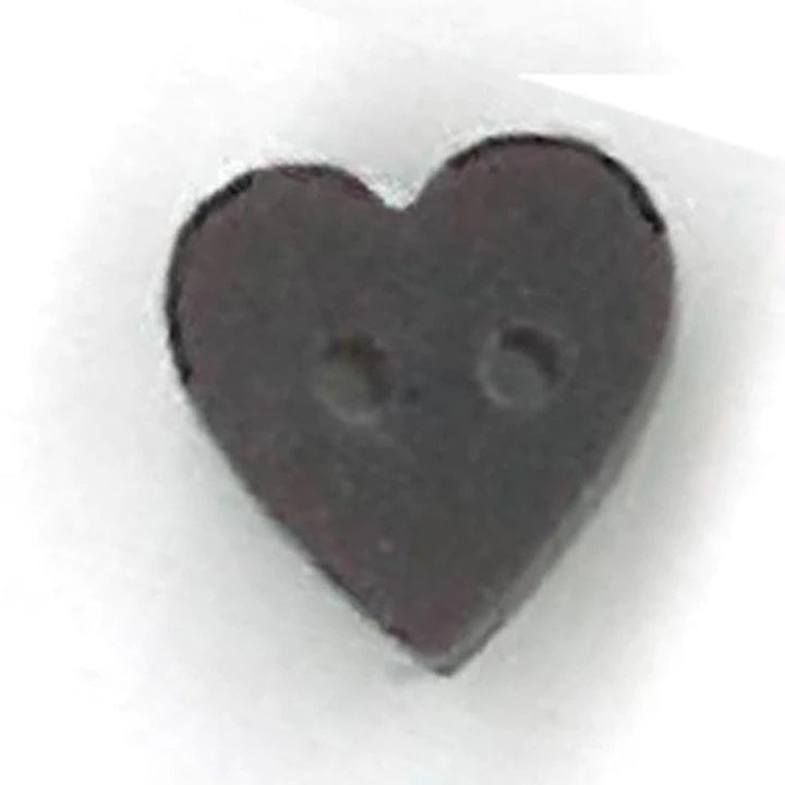 Just Another Button Company Black Cherry Heart 3446 Buttons