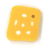 Just Another Button Company Dotted Yellow Square 3483 Buttons