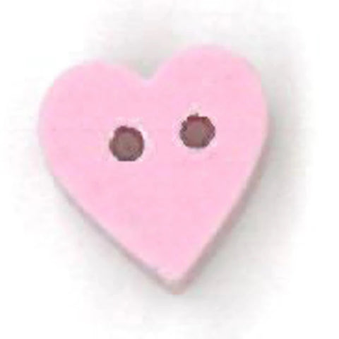 Just Another Button Company Perfect Pink Heart 3488 Buttons