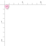 Perfect Pink Heart 3488 Buttons