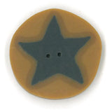Just Another Button Company Blue Star on Gold 3513 Buttons