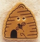 Mill Hill  Bee Skep 43040 button