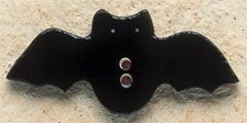 Mill Hill bat 43059 ceramic button