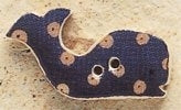 Mill Hill Whale 43113 ceramic button