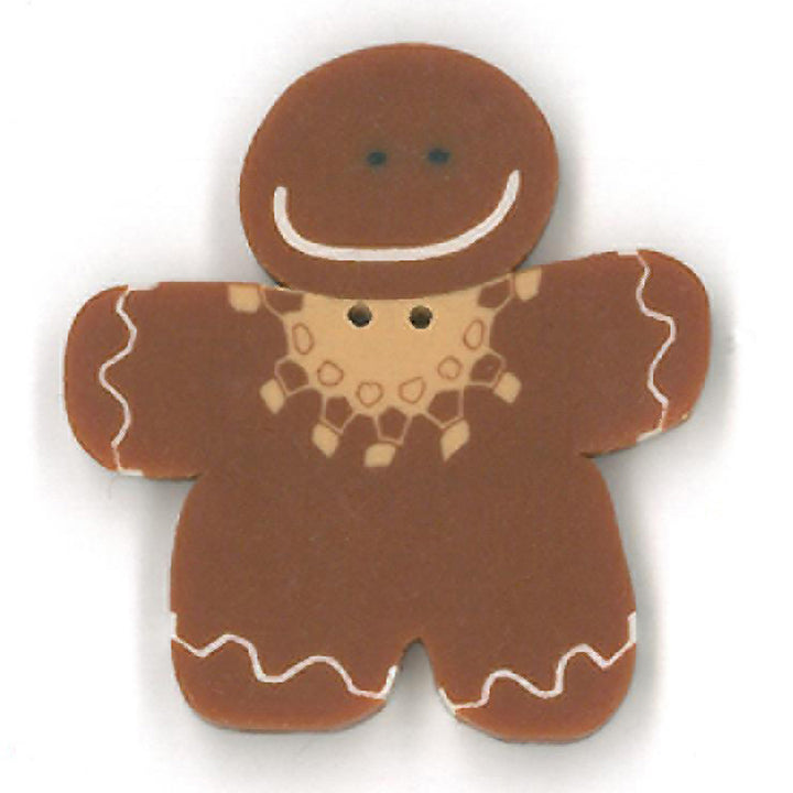 Just Another Button Company Ginger gingerbread woman 4458 button