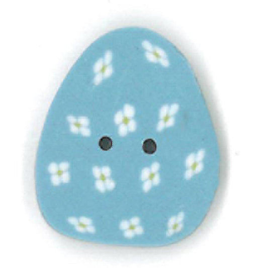 Just Another Button Company Small Blue Egg 4469 button