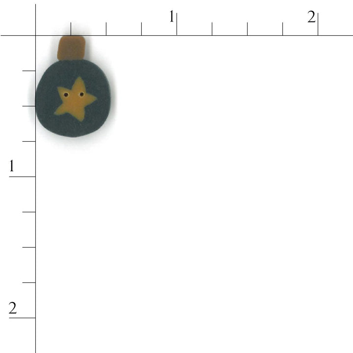 Primitive Blue Ornament (Star) 4488 Buttons