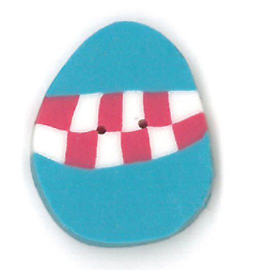Just Another Button Company Blue Easter Egg 4495 button