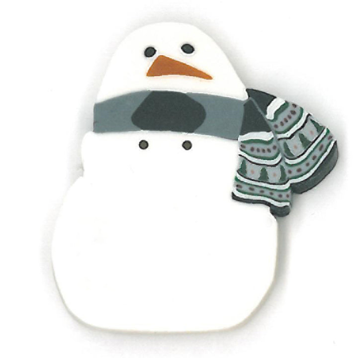 Just Another Button Company Country Snowman 4512 button