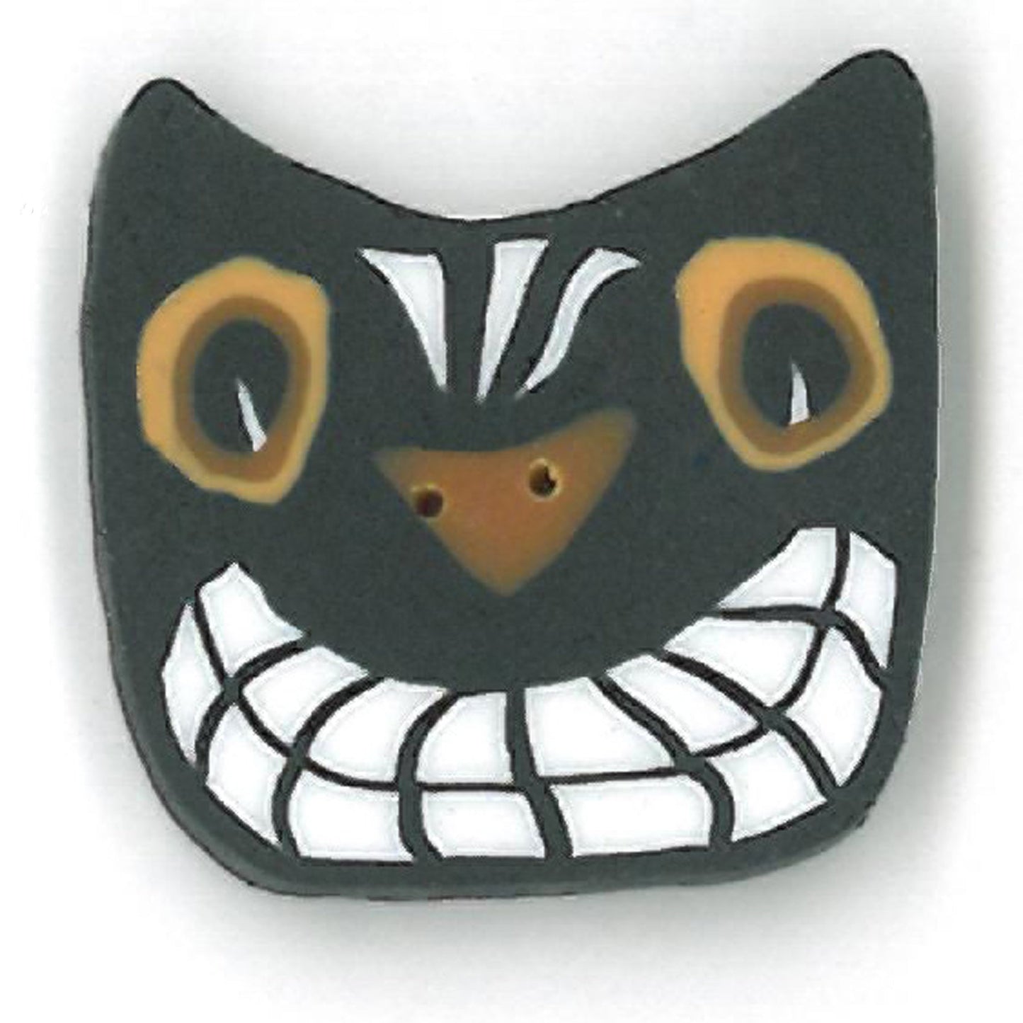 Just Another Button Company Spooky Cat 4529 button