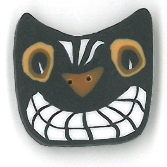 Just Another Button Company Spooky Cat 4529 button