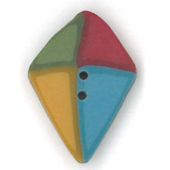 Just Another Button Company Beach Kite 4542 handmade clay buttons