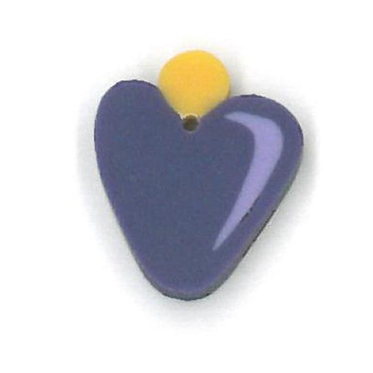 Just Another Button Company Purple Bauble 4561.S handmade clay button