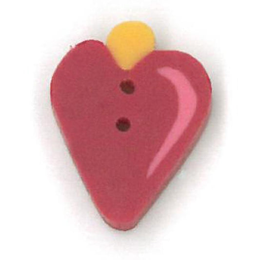 Just Another Button Company Ruby Bauble 4563.S handmade clay button