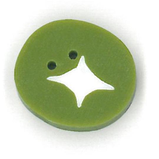 Just Another Button Company Lime Berry 4572 handmade clay button