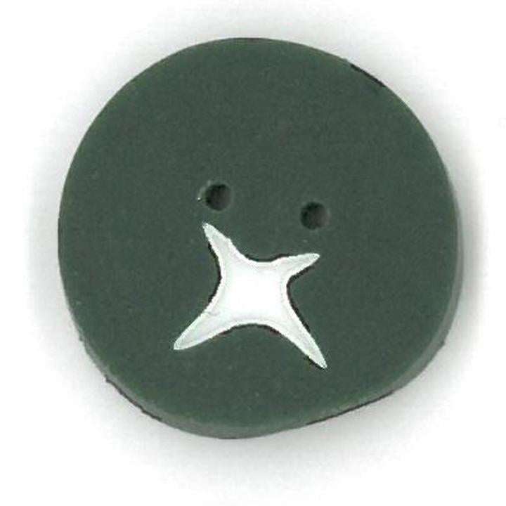 Just Another Button Company Evergreen Berry 4573 handmade clay button