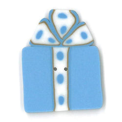 Just Another Button Company Baby Blue Gift 4579 handmade clay button