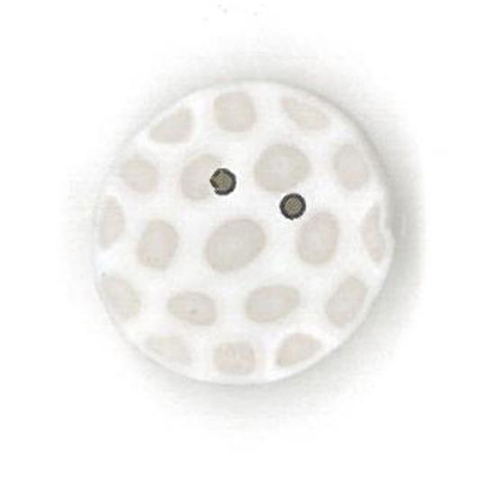 Just Another Button Company Golf Ball 4588 handmade clay button