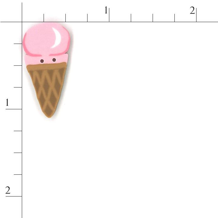 Strawberry Ice Cream Cone 4593 Buttons