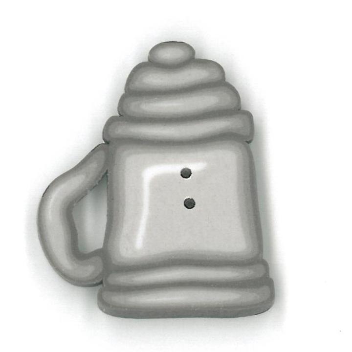 Just Another Button Company Pewter Stein 4605 handmade clay button