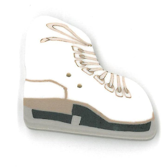 Just Another Button Company Ice Skate 4608 handmade clay button