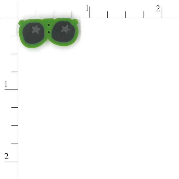Green Sunglasses 4631 Buttons
