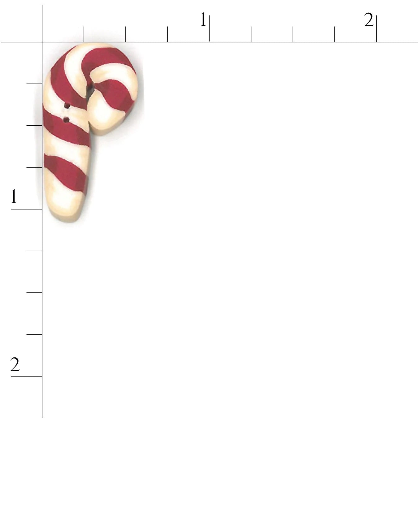 Flat Candy Cane 4655 Buttons