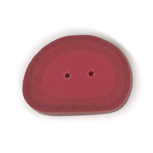 Just Another Button Company Red Ear Muff 4659 clay button