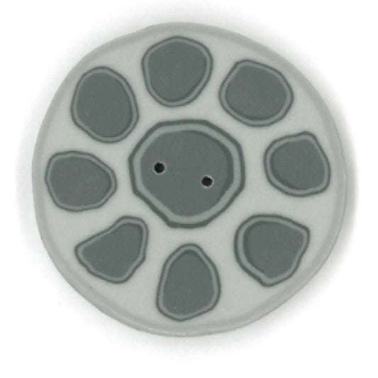 Just Another Button Company Gray Bobbin 4679 clay button