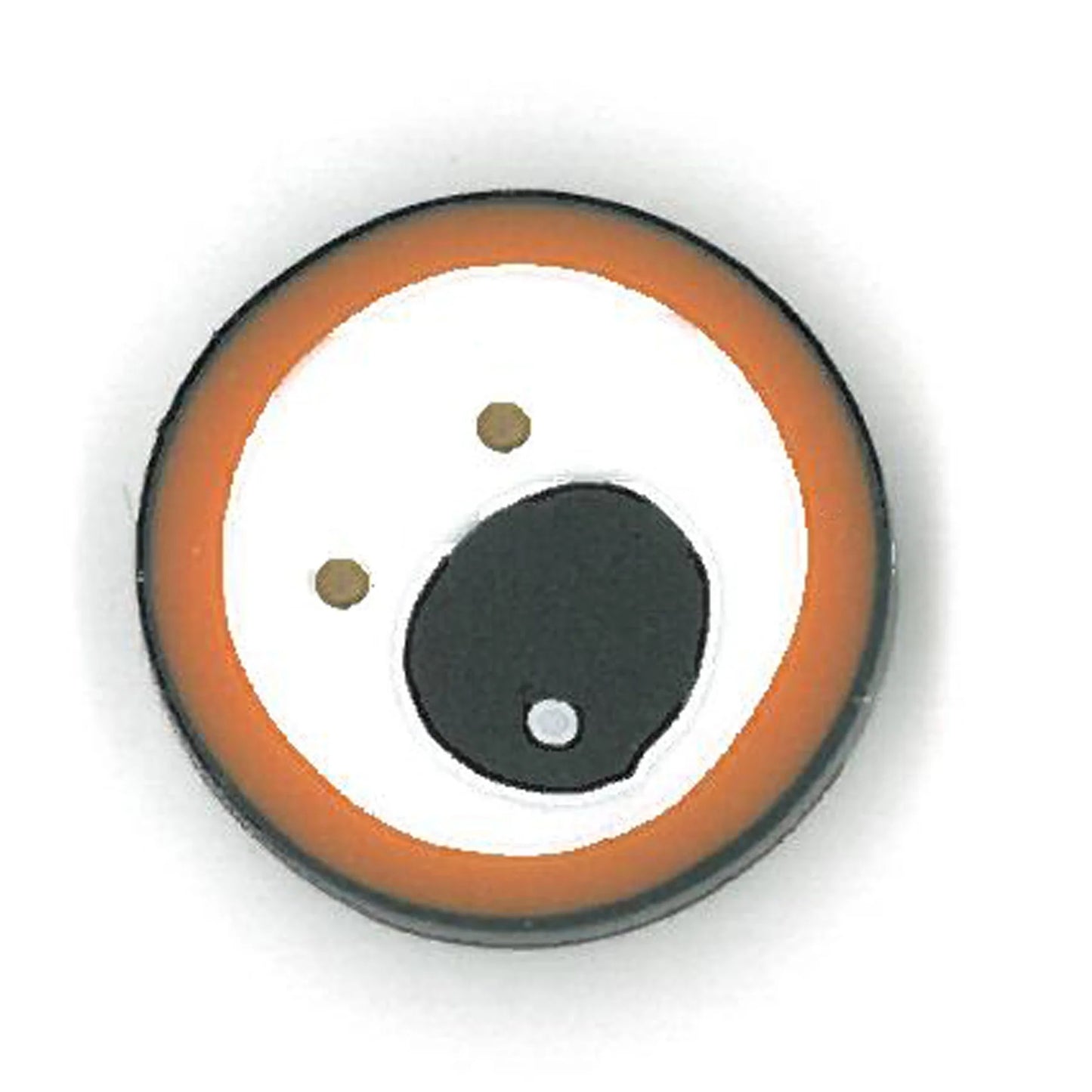 Orange Googly Eye 4690 Buttons