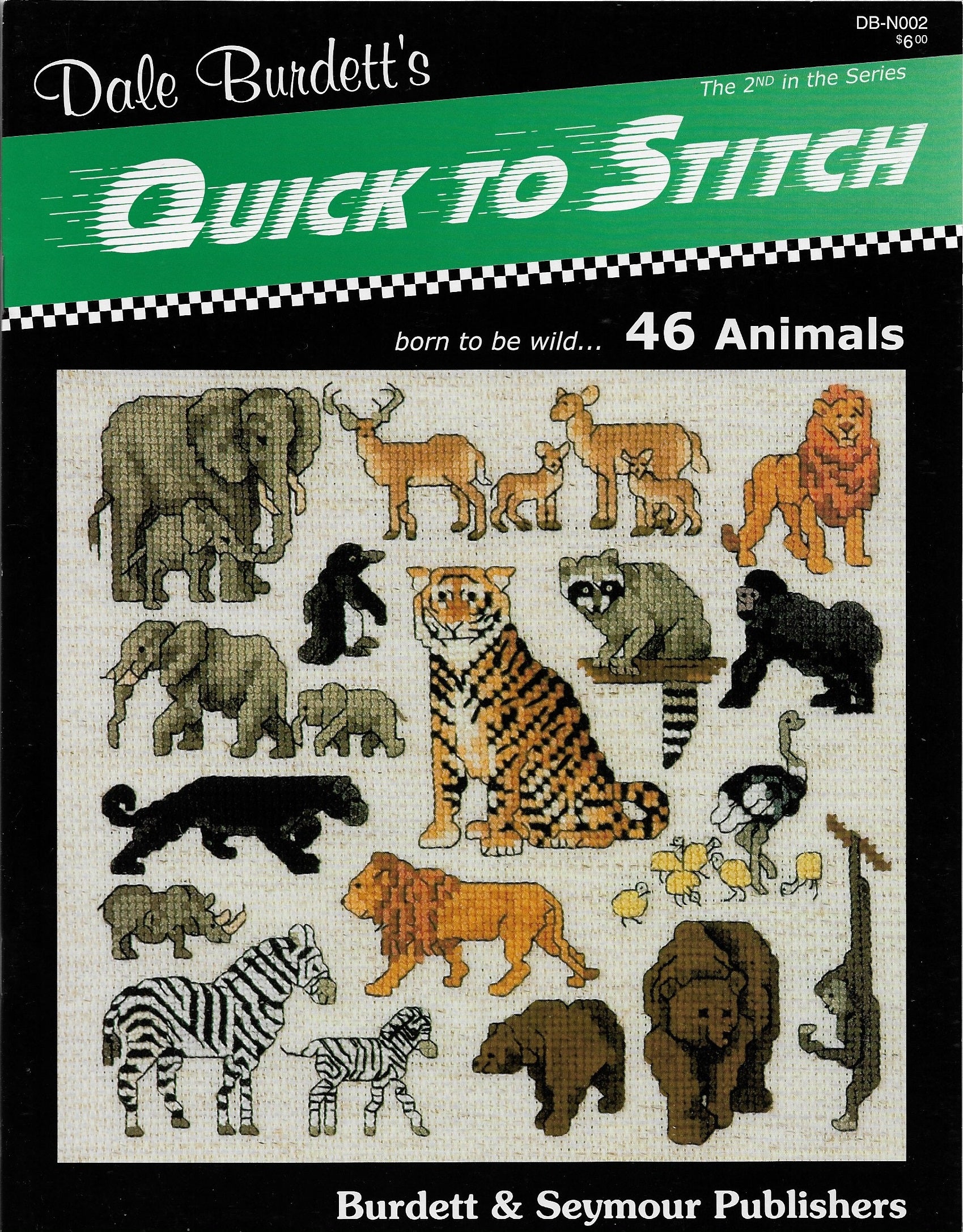 jeanette Crews 46 animals Dale Burdett cross stitch pattern