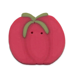 Just Another Button Company Cherry Tomato Pincushion 4766.L clay handmade 2-hole button