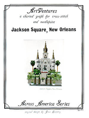 Art Ventures Jackson Square New Orleans cross stitch kit