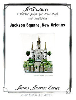 Art Ventures Jackson Square New Orleans cross stitch pattern