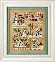 Lizzie Kate 6 Snow Belles complete set christmas cross stitch pattern