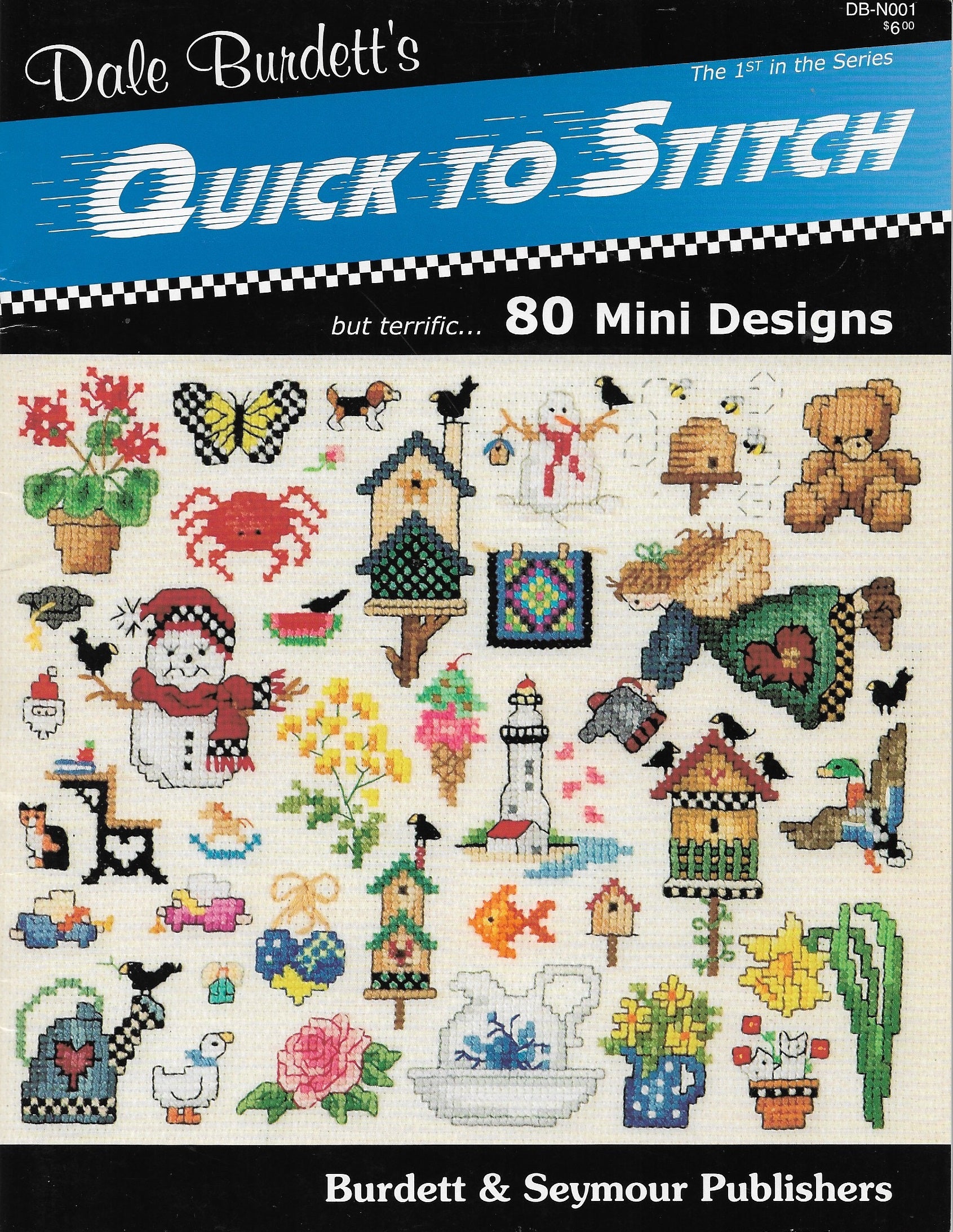 Jeanette Crews 80 Mini Designs Quick Stitch Dale Burdett cross stitch pattern book