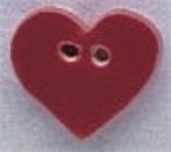 Mill Hill  Small Red Heart 86009 button