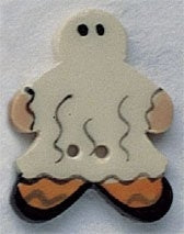 Mill Hill Trick Or Treat Boy 86032b ceramic button