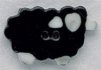 Mill Hill Black Sheep 86054 ceramic button