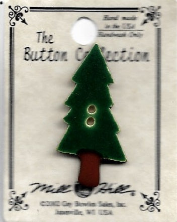 Mill Hill Pine Tree 86085 handmade button