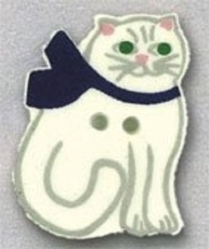 Mill Hill Cat with Bow 86101 button