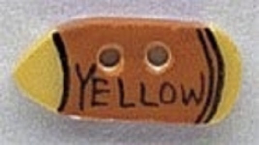 Mill Hill Yellow Crayon 86120 button